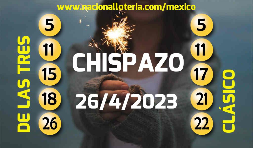 Resultados del Chispazo del Miércoles 26 de Abril de 2023