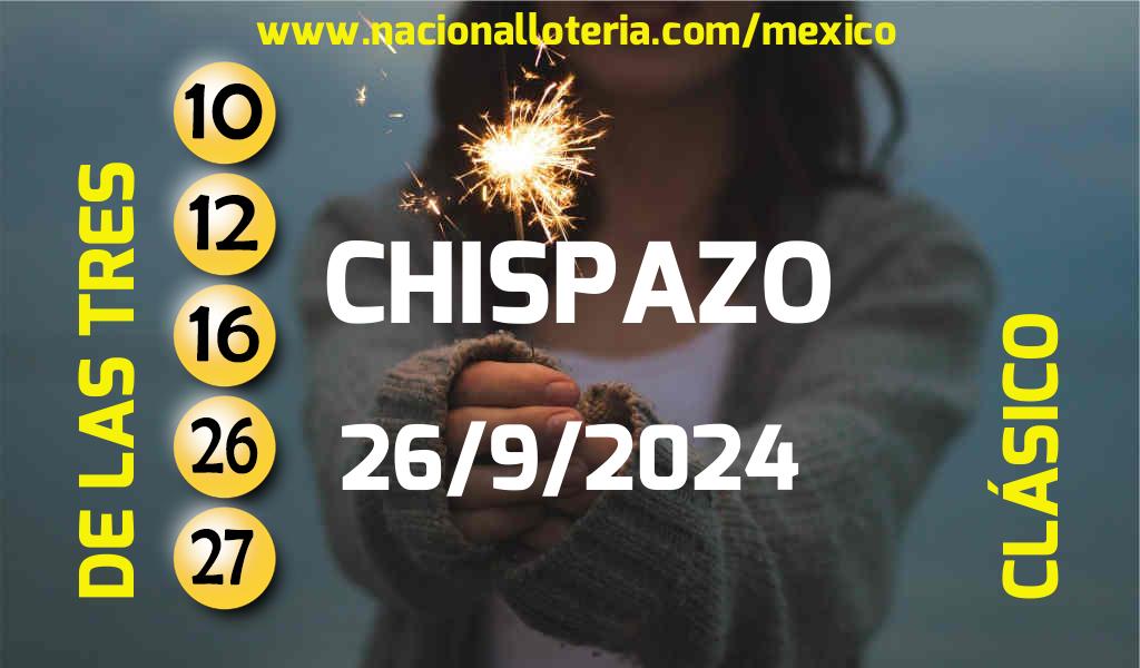 Resultados del Chispazo del Jueves 26 de Septiembre de 2024