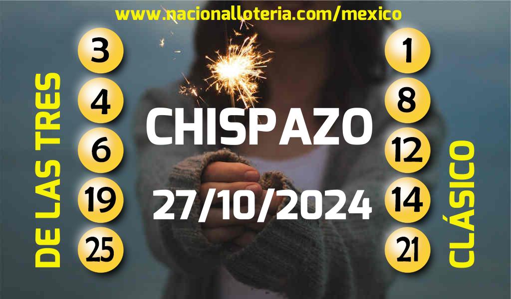 Resultados del Chispazo del Domingo 27 de Octubre de 2024