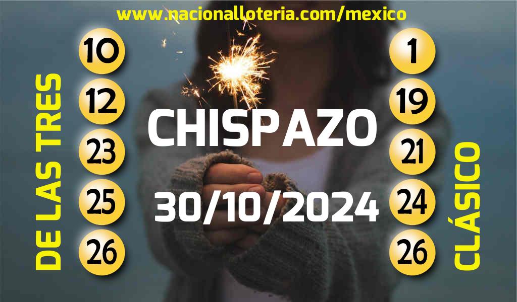 Resultados del Chispazo del Miércoles 30 de Octubre de 2024