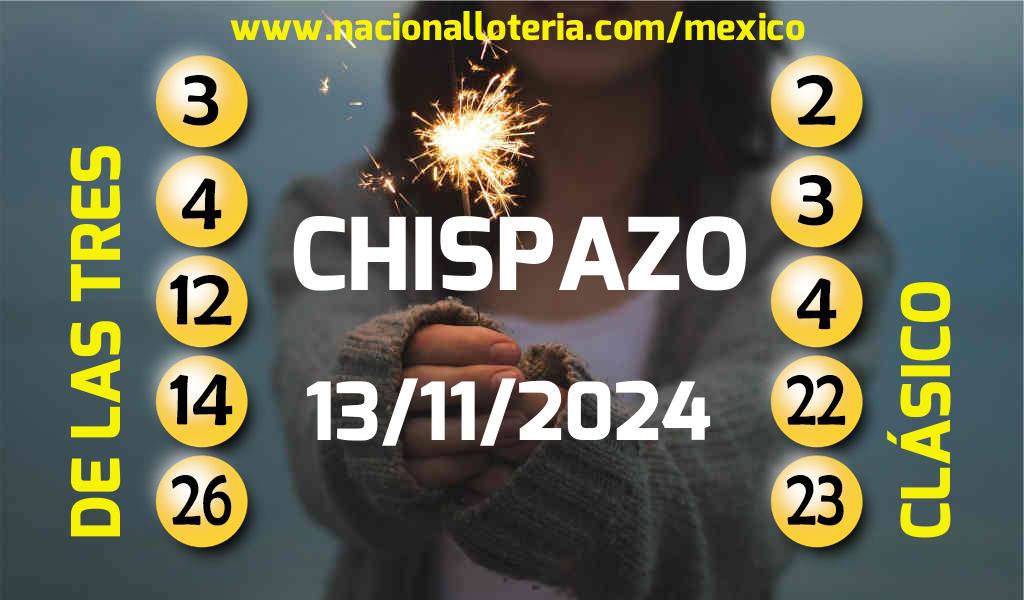 Resultados del Chispazo del Miércoles 13 de Noviembre de 2024