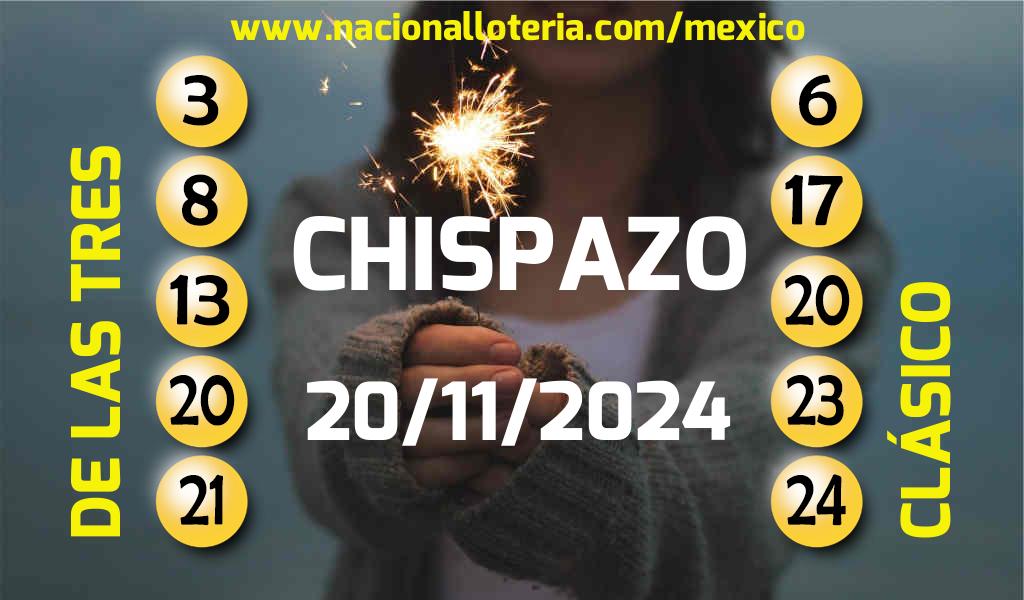 Resultados del Chispazo del Miércoles 20 de Noviembre de 2024