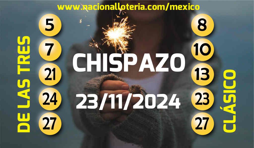 Resultados del Chispazo del Sábado 23 de Noviembre de 2024