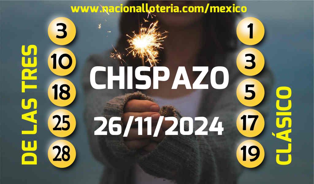 Resultados del Chispazo del Martes 26 de Noviembre de 2024