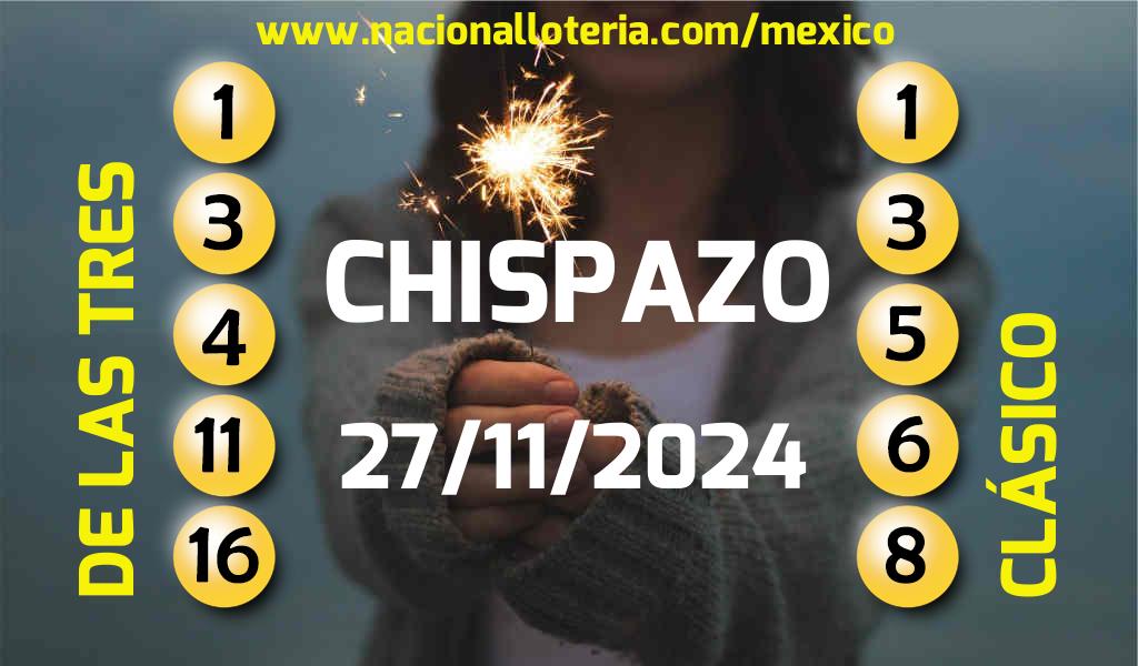 Resultados del Chispazo del Miércoles 27 de Noviembre de 2024