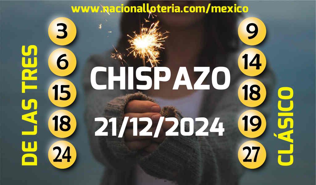 Resultados del Chispazo del Sábado 21 de Diciembre de 2024