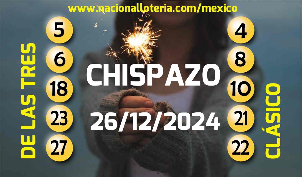 Resultados del Chispazo del Jueves 26 de Diciembre de 2024