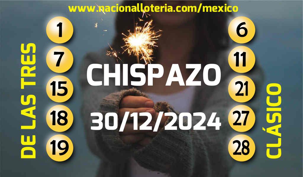 Resultados del Chispazo del Lunes 30 de Diciembre de 2024