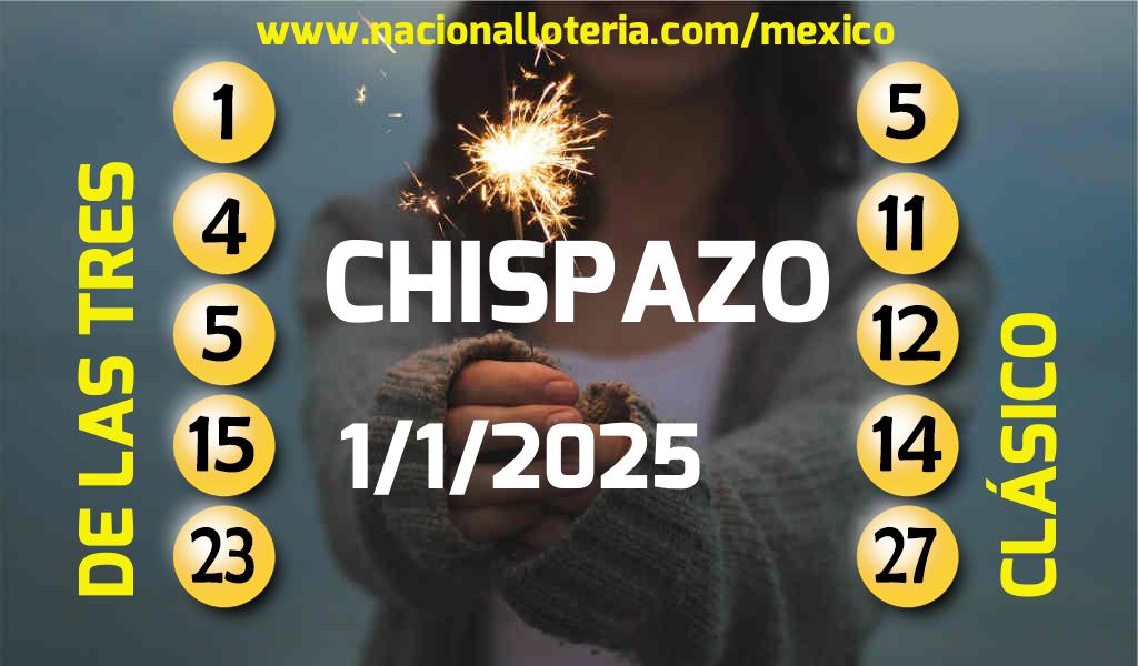 Resultados del Chispazo del Miércoles 1 de Enero de 2025