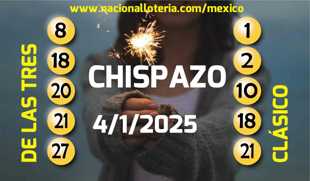 Resultados del Chispazo del Sábado 4 de Enero de 2025