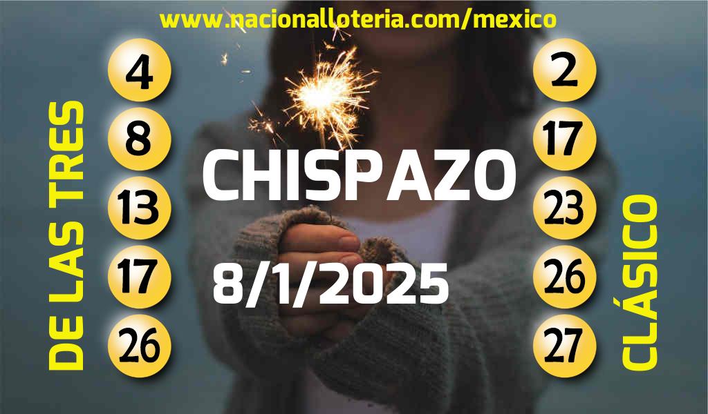 Resultados del Chispazo del Miércoles 8 de Enero de 2025