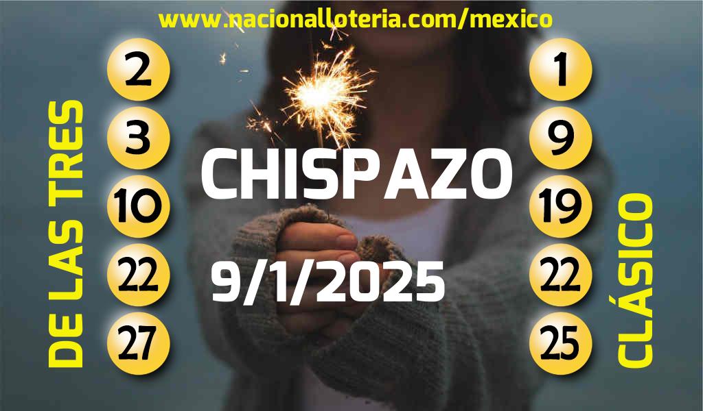 Resultados del Chispazo del Jueves 9 de Enero de 2025