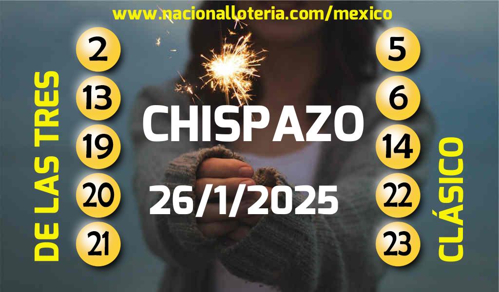 Resultados del Chispazo del Domingo 26 de Enero de 2025