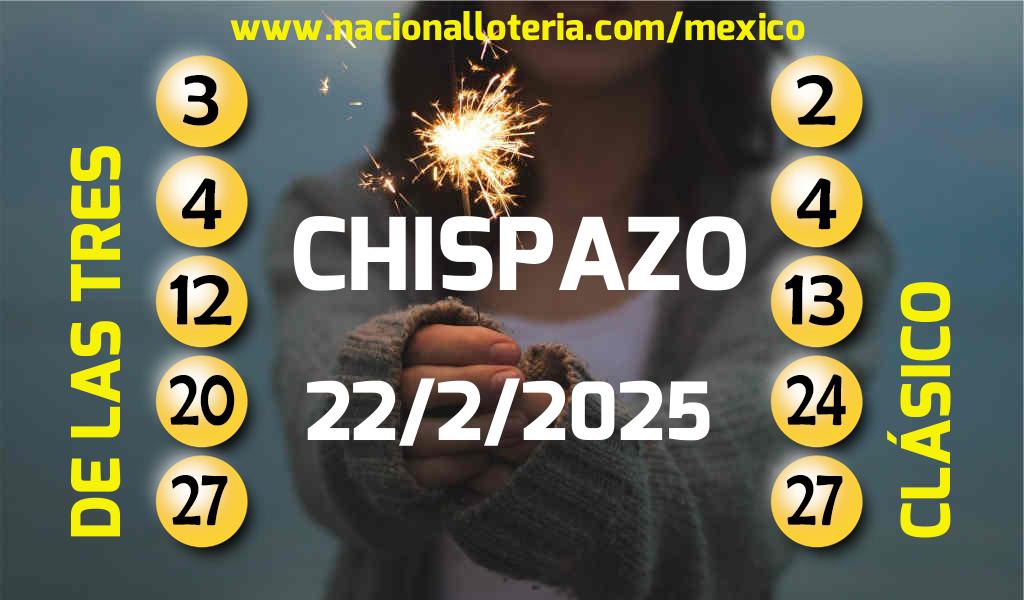 Resultados del Chispazo del Sábado 22 de Febrero de 2025