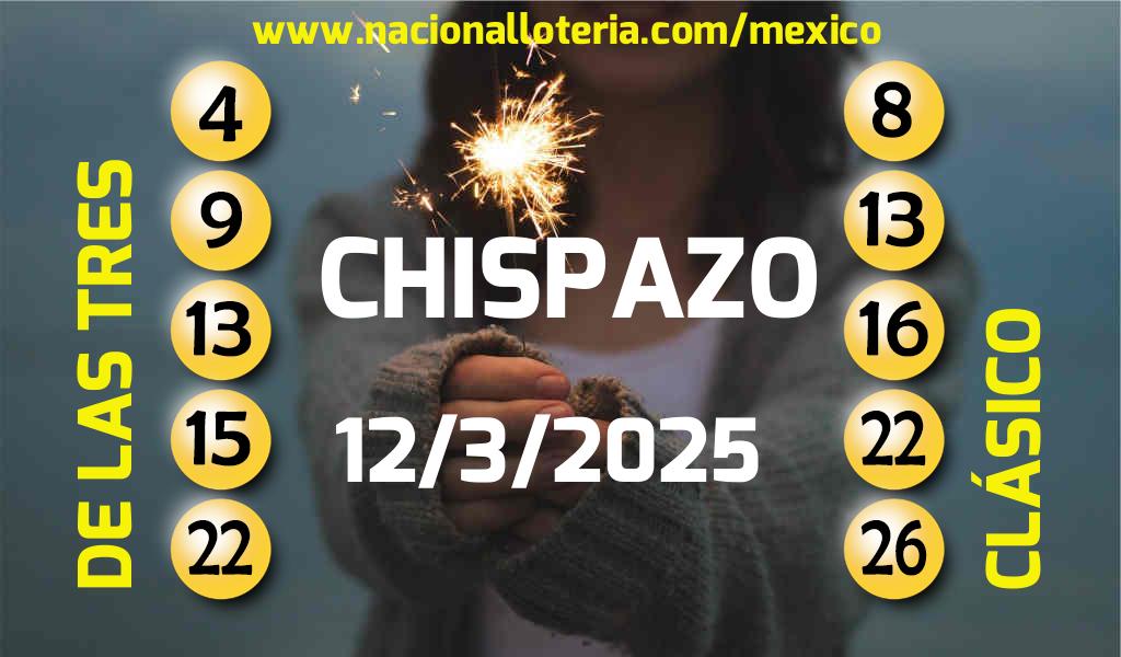 Resultados del Chispazo del Miércoles 12 de Marzo de 2025