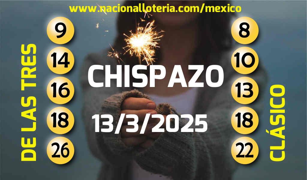 Resultados del Chispazo del Jueves 13 de Marzo de 2025