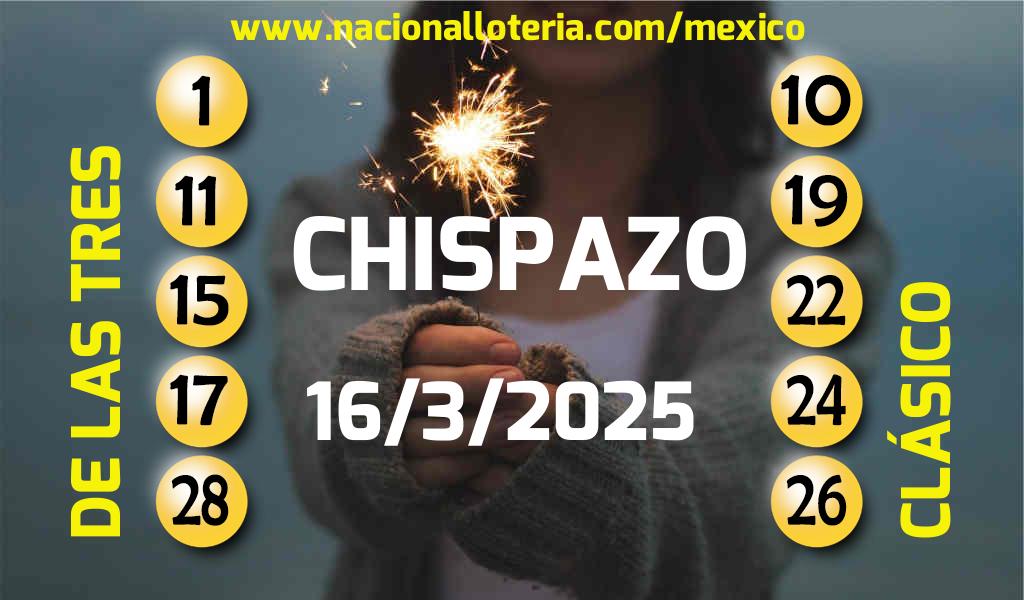 Resultados del Chispazo del Domingo 16 de Marzo de 2025