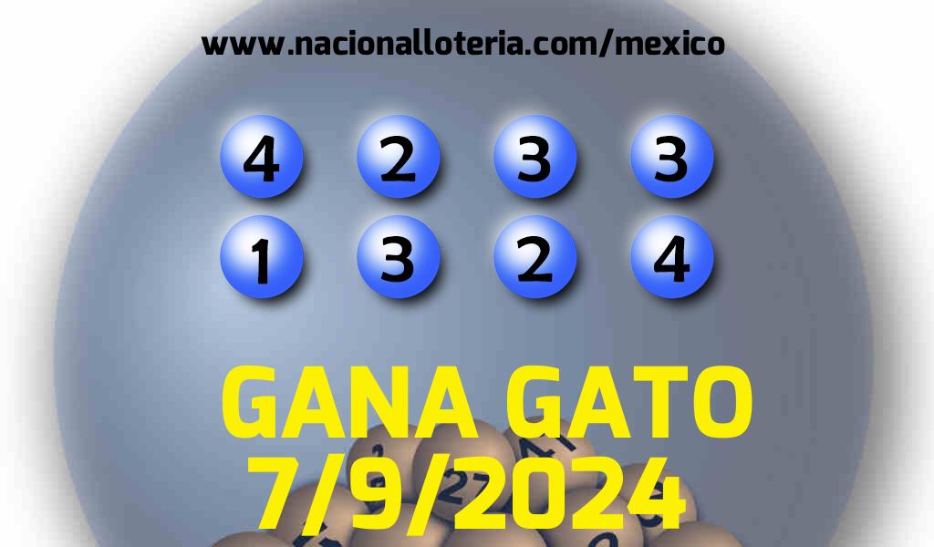 Resultados del Gana Gato del Sábado 7 de Septiembre de 2024