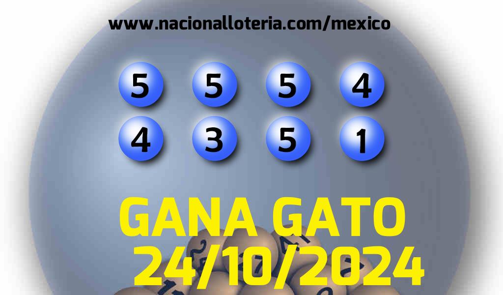 Resultados del Gana Gato del Jueves 24 de Octubre de 2024