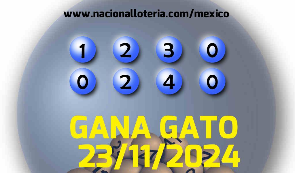 Resultados del Gana Gato del Sábado 23 de Noviembre de 2024