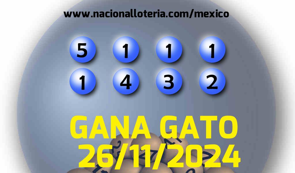 Resultados del Gana Gato del Martes 26 de Noviembre de 2024