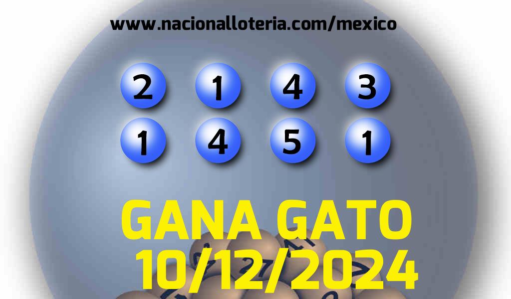 Resultados del Gana Gato del Martes 10 de Diciembre de 2024