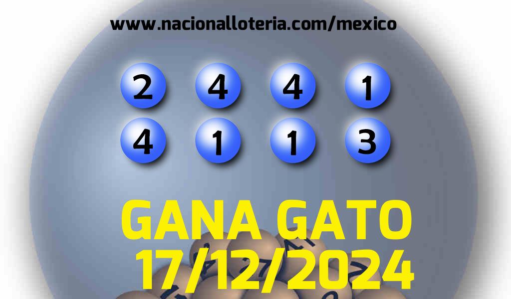 Resultados del Gana Gato del Martes 17 de Diciembre de 2024