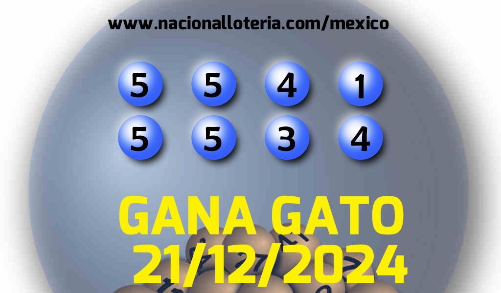 Resultados del Gana Gato del Sábado 21 de Diciembre de 2024