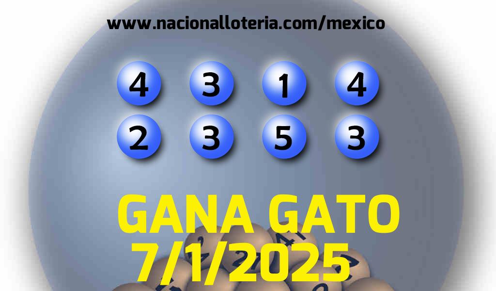 Resultados del Gana Gato del Martes 7 de Enero de 2025