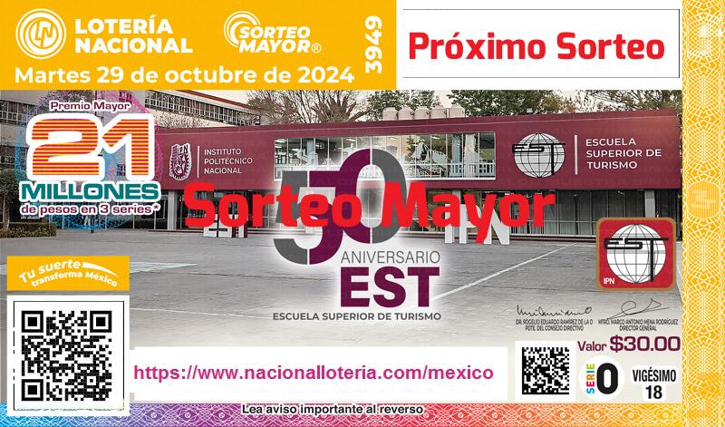 Próximo Sorteo Mayor del 2024-10-29