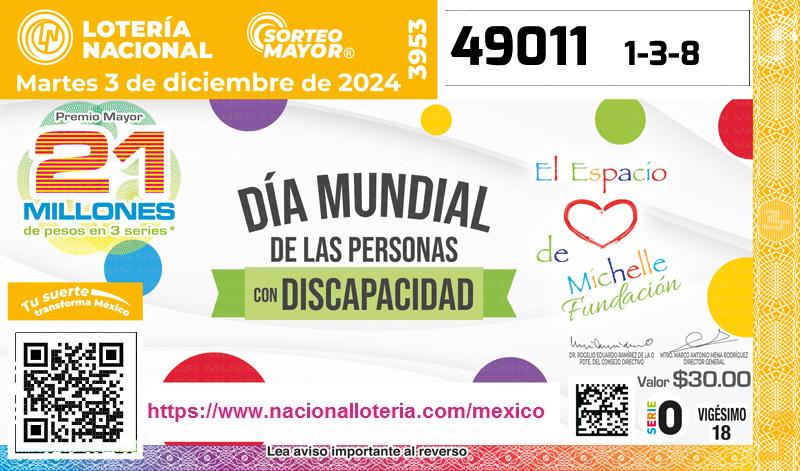 Premio Mayor de la Lotería del Martes 3 de Diciembre de 2024