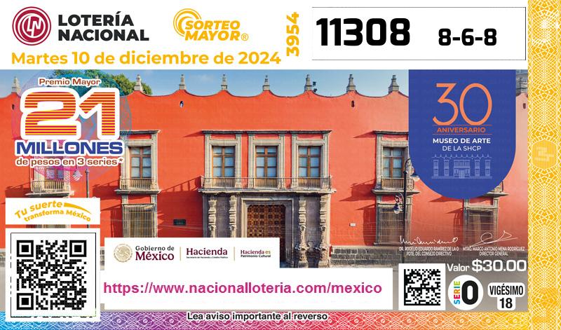 Premio Mayor de la Lotería del Martes 10 de Diciembre de 2024