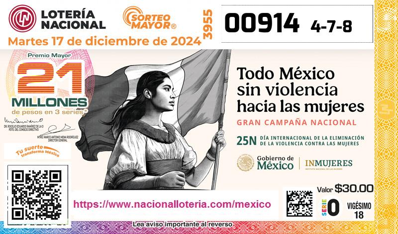 Premio Mayor de la Lotería del Martes 17 de Diciembre de 2024