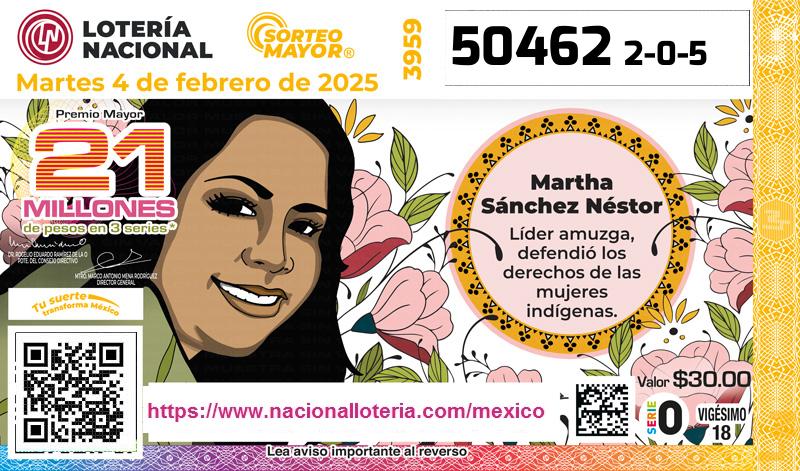 Premio Mayor de la Lotería del Martes 4 de Febrero de 2025