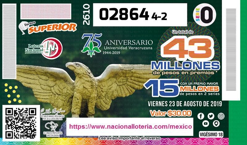 Sorteo Superior 2610 del Viernes 23 de Agosto de 2019 ...