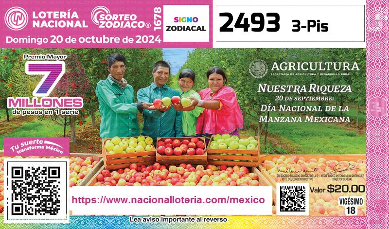 Premio Mayor de la Lotería del Domingo 20 de Octubre de 2024