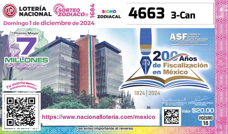 Premio Mayor de la Lotería del Domingo 1 de Diciembre de 2024