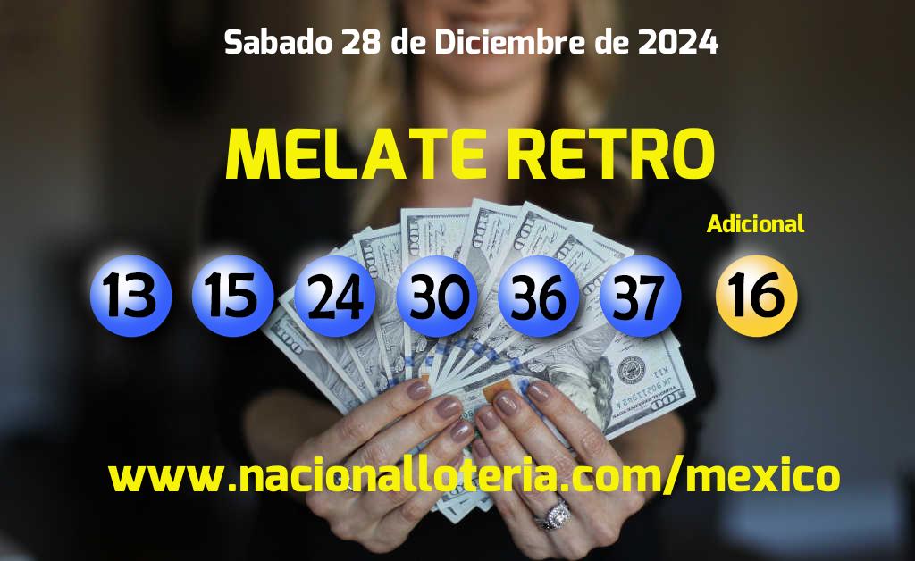 Resultados del Melate Retro del Sábado 28 de Diciembre de 2024